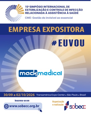 Peça de setembro de 2026: Mack Medical como empresa expositora do 15º Simpósio Internacional de Esterilização e Controle de Infecção, de 30 de setembro a 2 de outubro de 2026, no Transamerica Expo Center